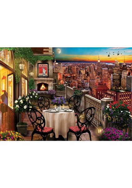 5184 Art Puzzle New York'ta Akşam Yemeği 1000 Parça Puzzle