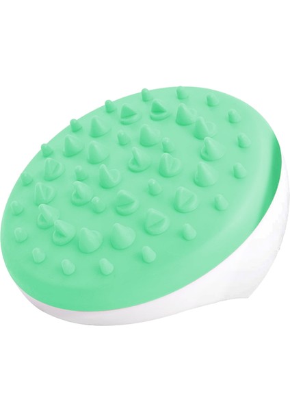 Anti Banyo Duş Vücut Masajı Silikon Silikon Eksfoliator Fırça Eldiven Yeşil (Yurt Dışından)