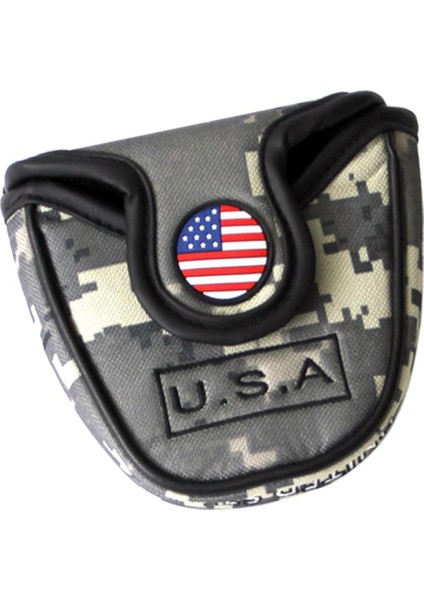 Golf Putter Kapağı Mallet Club Kapak Kulübü Kapak Kapağı Pu Deriden Yapılmış (Yurt Dışından) fiyatları