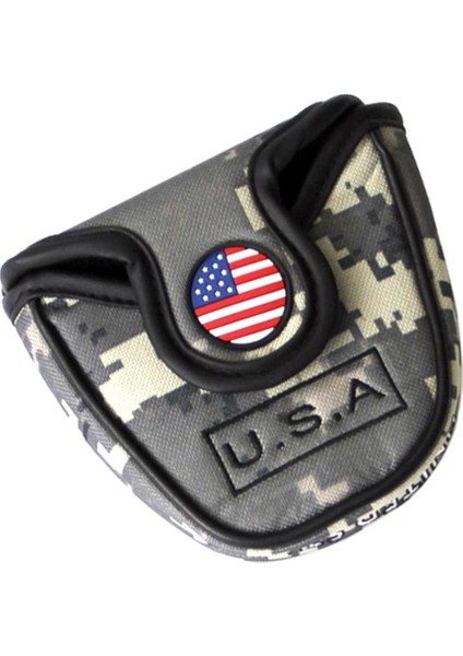Golf Putter Kapağı Mallet Club Kapak Kulübü Kapak Kapağı Pu Deriden Yapılmış (Yurt Dışından) fırsatları