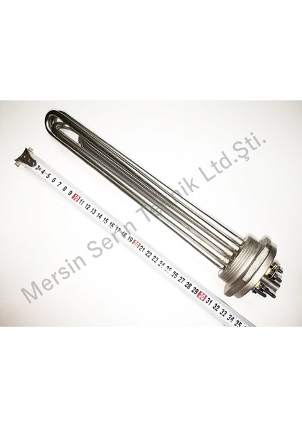 Nikel Zırhlı 2İnç 7,5Kw 35Cm Trifaze Kafa Isıtıcı Rezistansı modelleri