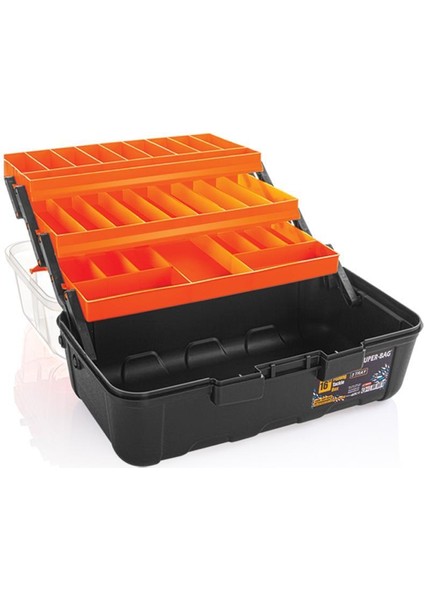 16” Takım Çantası 3 Raflı 390X202X235H mm (Şeffaf) ASR-5038--sym280123