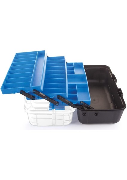 16” Takım Çantası 3 Raflı 390X202X235H mm (Şeffaf) ASR-5038--sym280123