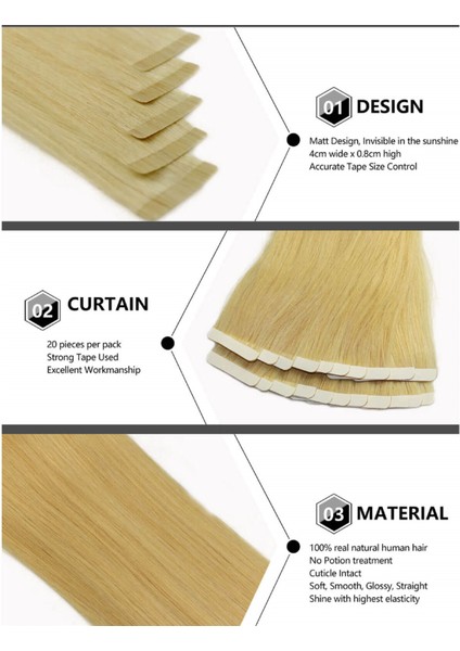 BEAUTIFY Natural Hold Hair Extension - Mikro Bant Kaynak Bandı 120 Adet