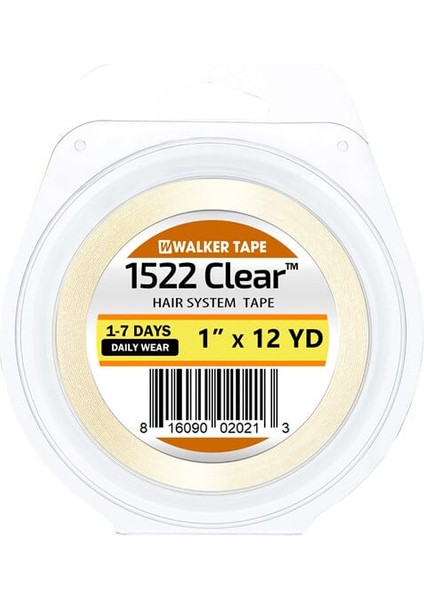 Walker Tape - 1522 Clear™ Roll Tape - Protez Saç Bandı Rulo 12 Yds (2,5cm x 11m)