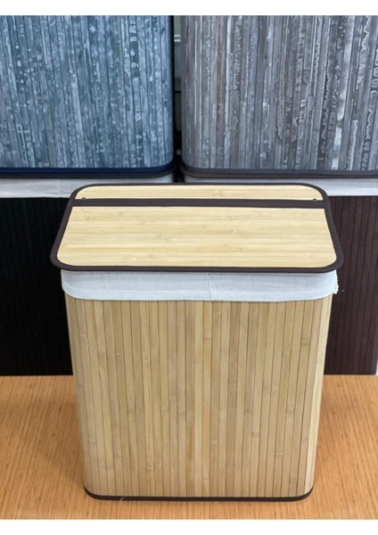 Bambu2 Bölmeli Kirli Çamaşır Sepeti Dikdörtgen FMA07205 FMA03153