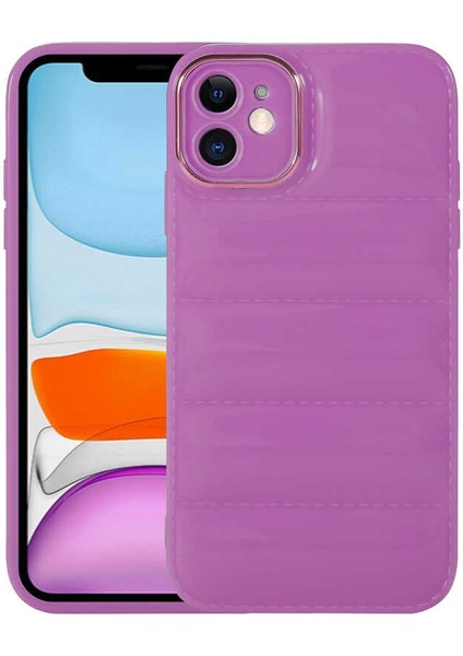 Apple iPhone 11 Kılıf Kamera Korumalı Parlak Airbag'li Zore Galya Kapak