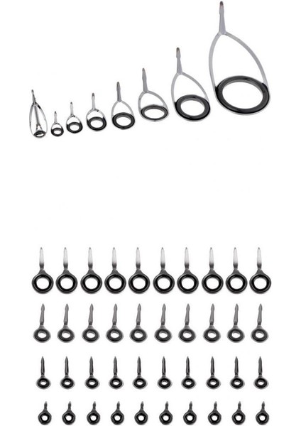 Karışık Boyut Paslanmaz Çelik Seramik Kılavuz Çubuk Onarım Yedek Uç Balıkçılık (Yurt Dışından)