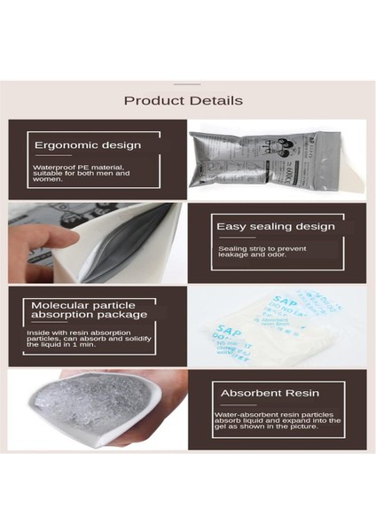 8 Adet Tek Kullanımlık Idrar Çantaları Araba Kadın Çocuk Işemek Çanta (Yurt Dışından) indirimleri