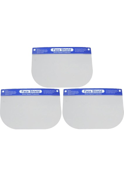 3x Güvenlik Yıkanabilir Gözlük Vizör Şapkası (Yurt Dışından)