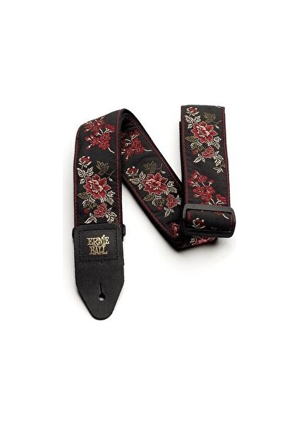 P04142 - Red Rose Jacquard Gitar Askısı