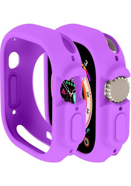 Apple Watch Ultra 49MM Önü Açık Mat Silikon Kılıf - AL3172