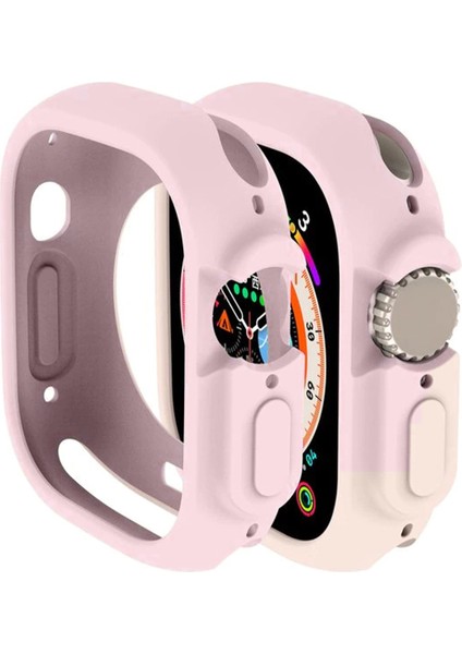 Apple Watch Ultra 49MM Önü Açık Mat Silikon Kılıf - AL3172