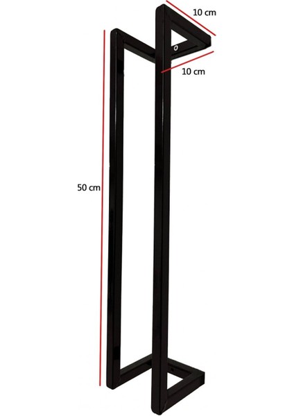 Tuvalet Kağıtlık Raf Model Metal Siyah