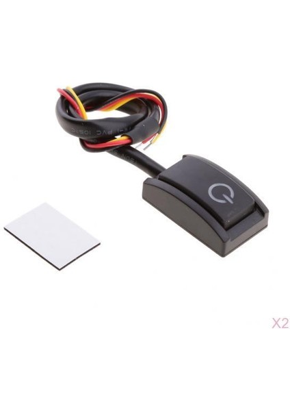 2'li 12V 200MA Kapalı Push Düğmesi Motosiklet Araç Devre Kesici (Yurt Dışından)