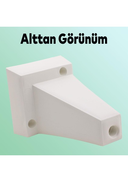 Lüks Mobilya Kanepe Sehpa Tv Ünitesi Koltuk Ayağı 10 cm Beyaz Baza Ayak fırsatları