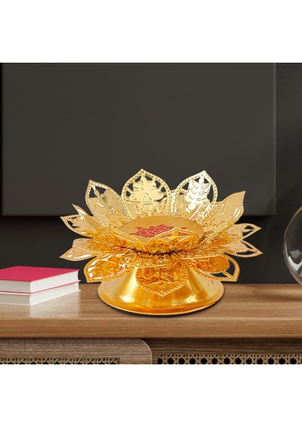 Lotus Çiçek Şamdan Mum Tutucu 8 x 4.5 x 5 cm (Yurt Dışından)