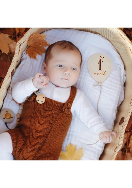 Ahşap Balon Aylık Anı-Hatıra Kartları, Yeni Doğan Bebek Hediyesi, Fotoğraf Çekimi Dekor Kartları indirimleri