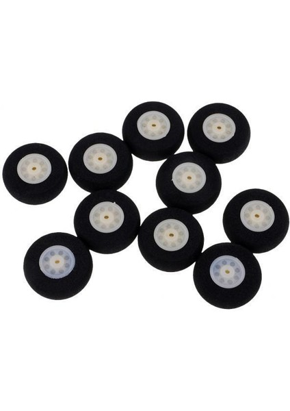 2X10 Parçalar Siyah Sünger Tekerlekleri Rc Uçak Modeli Oyuncak Çapı Için Lastik 30MM 2 Pcs (Yurt Dışından)