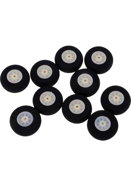 2X10 Parçalar Siyah Sünger Tekerlekleri Rc Uçak Modeli Oyuncak Çapı Için Lastik 30MM 2 Pcs (Yurt Dışından)