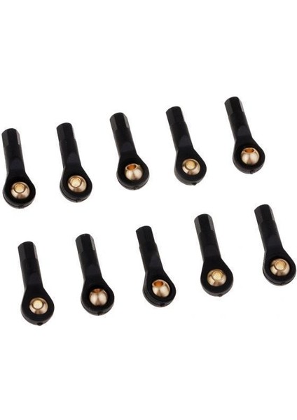 Rc Model Yedek Parçaları Için 3-7 Pack Naylon Universal Ball Head Push Rod Konektörü M2, Siyah, 3 Pcs (Yurt Dışından)