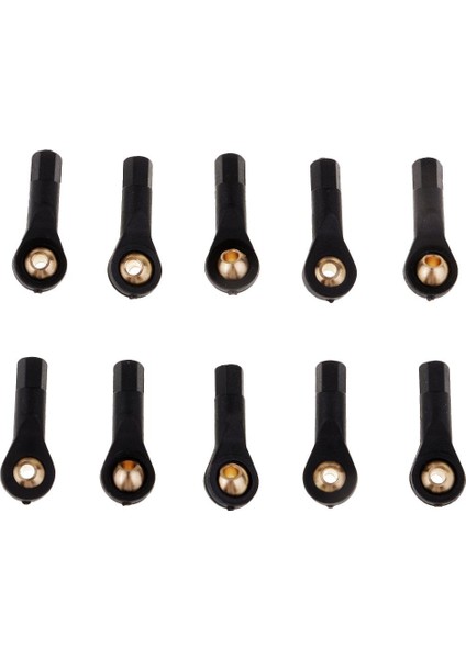 Rc Model Yedek Parçaları Için 3-7 Pack Naylon Universal Ball Head Push Rod Konektörü M2, Siyah, 3 Pcs (Yurt Dışından)