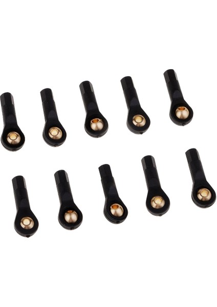 Rc Model Yedek Parçaları Için 3-7 Pack Naylon Universal Ball Head Push Rod Konektörü M2, Siyah, 3 Pcs (Yurt Dışından)