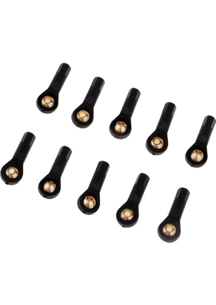 Rc Model Yedek Parçaları Için 3-7 Pack Naylon Universal Ball Head Push Rod Konektörü M2, Siyah, 3 Pcs (Yurt Dışından)