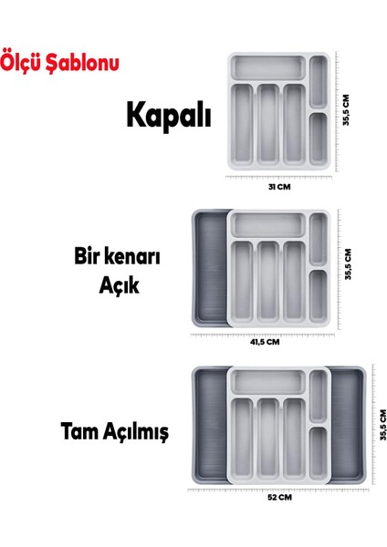 Kaşıklık Çekmece Içi Ayarlanabilir Açılabilir Bıçak Kaşık Çatal Çekmece Içi Düzenleyici Kayar Kaşıklık fiyatları