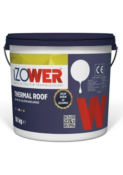 Thermal Roof Isı ve Su Yalıtımı Gri 18 Lt