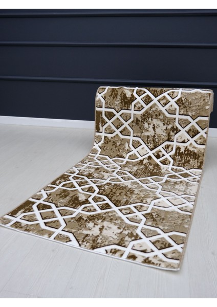 Kesme Kaymaz Taban Halı Yolluk 232-KAHVE fiyatları