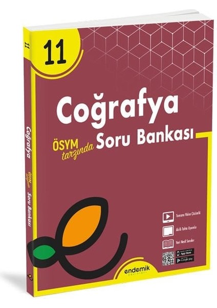 11. Sınıf Coğrafya Soru Bankası - Endemik Yayınları 11. Sınıf