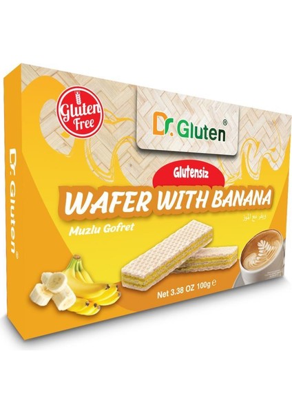 Glutensiz Muzlu Gofret 100 gr