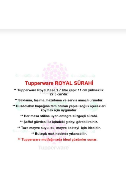 Royal Sürahi 1.7 Litre