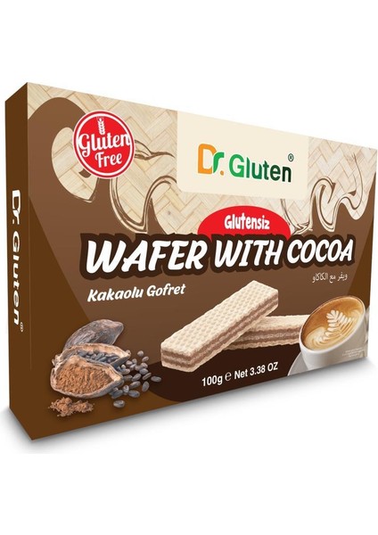 Glutensiz Kakaolu Gofret 100 gr