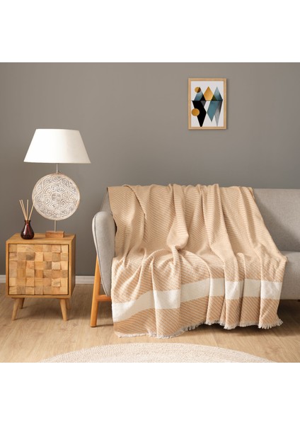 Wilma Bej Koltuk Örtüsü 170X210 cm