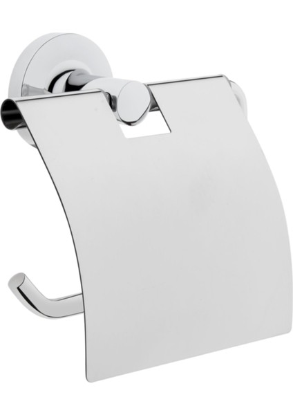 Base 100 Kapaklı Krom Tuvalet Kağıtlığı A44117
