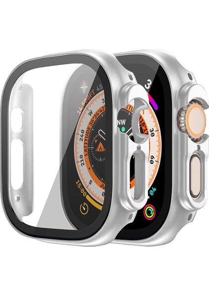 Apple Watch Ultra Kılıf Matte Premium Watchband Gümüş