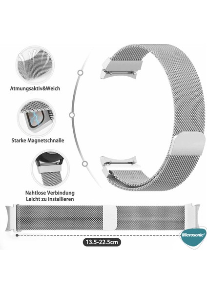Samsung Galaxy Watch 5 44MM Kordon Milano Loop Gümüş fiyatları