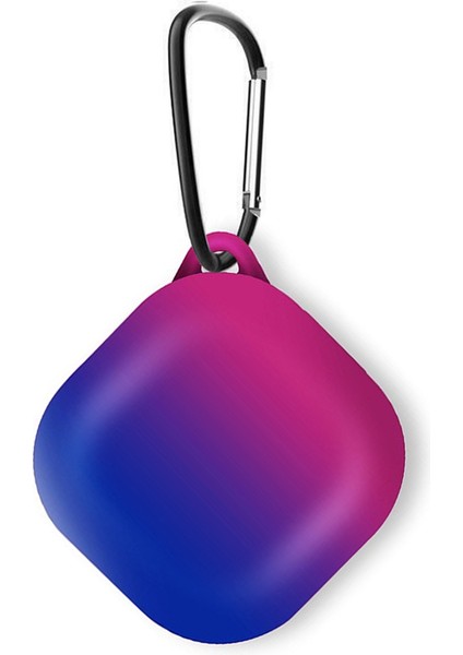 Samsung Galaxy Buds Live Kılıf Degrade Rubber Pembe Mavi
