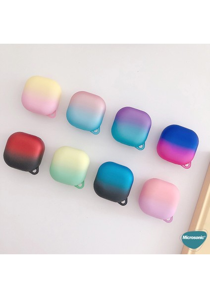 Samsung Galaxy Buds 2 Pro Kılıf Degrade Rubber Lila Pembe