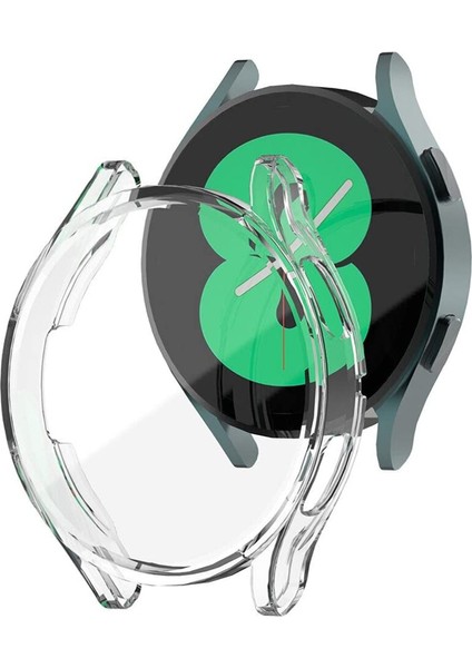 Samsung Galaxy Watch 5 Pro 45MM Kılıf Ekranı Tam Kaplayan 360 Full Round Soft Silicone Şeffaf