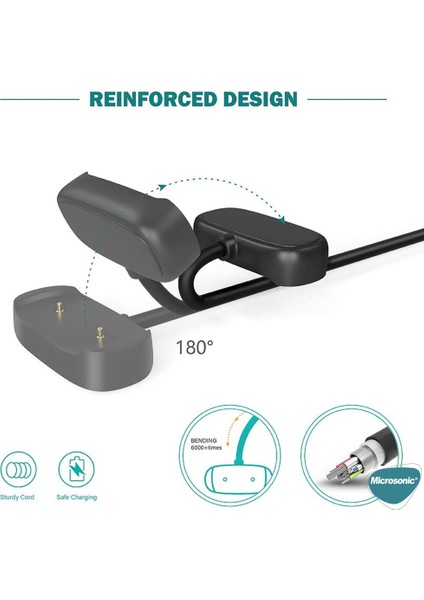 Amazfit Gts 2 Manyetik USB Şarj Kablosu Siyah