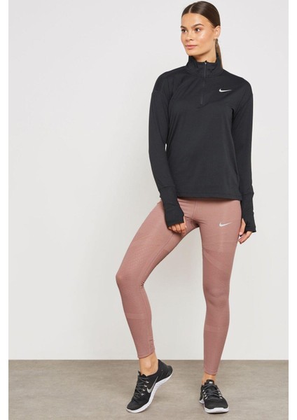Dri-Fit Element Running Siyah Çeyrek Fermuar Kadın Koşu Üstü fırsatları
