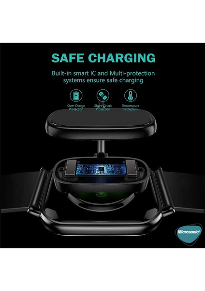 Amazfit Gts 4 Mini Manyetik USB Şarj Kablosu Siyah modelleri