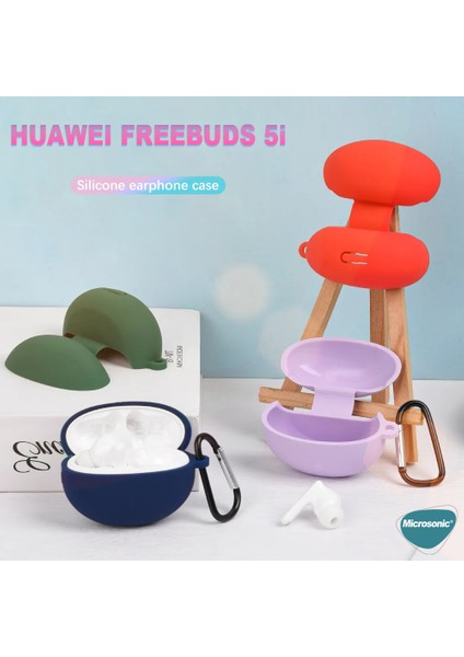 Huawei Freebuds 5i Mat Silikon Kılıf Siyah indirimleri