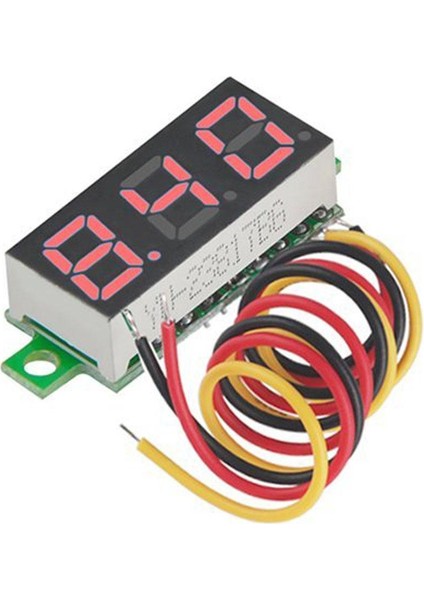 LED Dijital Voltmetre 0.28 Inç Üç Satır Dc 0-100V Voltaj Gösterge Test Cihazı Kırmızı (Yurt Dışından) fiyatları