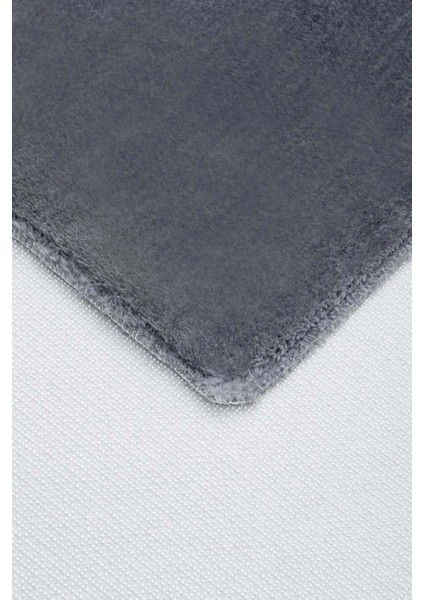 Raschel Carpet Kesme Yolluk Kaymaz Taban Yumuşak Peluş Halı Koyu Gri modelleri