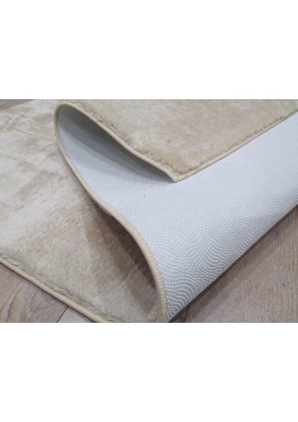 Raschel Carpet Kesme Yolluk Kaymaz Taban Yumuşak Peluş Halı Bej modelleri