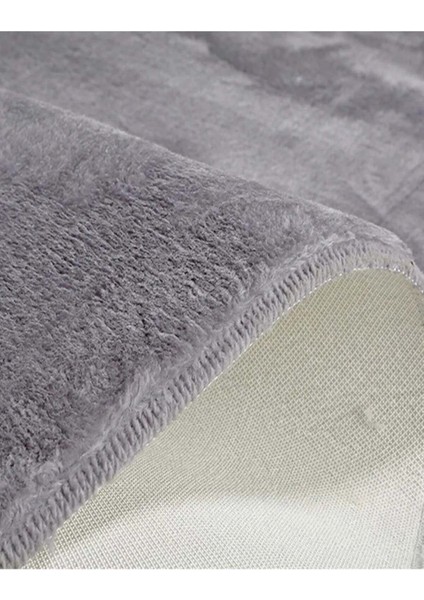 Raschel Carpet Kesme Yolluk Kaymaz Taban Yumuşak Peluş Halı Açık Gri fiyatları